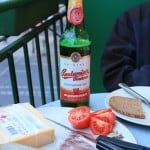 A late lite dinner on our balcony... berlin with baby, family travel berlin, travel to berlin