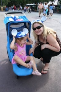 disney with toddlers, walt disney world with a toddler, Mouse Ears, walt disney world, stroller