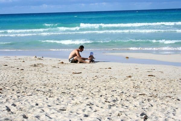 first family vacation, first vacation with baby, cuba with baby, varadero beach with baby