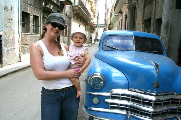 vacations for families with toddlers, First vacation with baby, first family vacation, havana with baby, cuba with baby