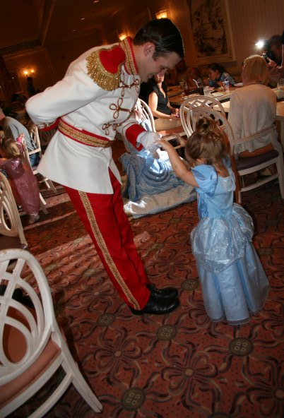 disney with toddlers, Walt Disney World with a toddler, prince charming, cinderella, toddler, 1900 park fare, walt disney world
