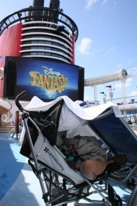 uppababy g-luxe, Disney Fantasy, Disney Cruise, G-Luxe, umbrella stroller, cruise with baby, stroller for a cruise, napping G-luxe