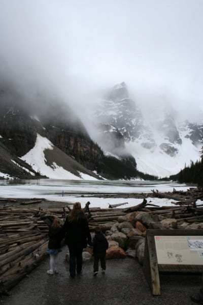 Moraine Lake, moraine lake alberta, moraine lake banff, moraine lake banff, banff with toddlers, banff with a toddler