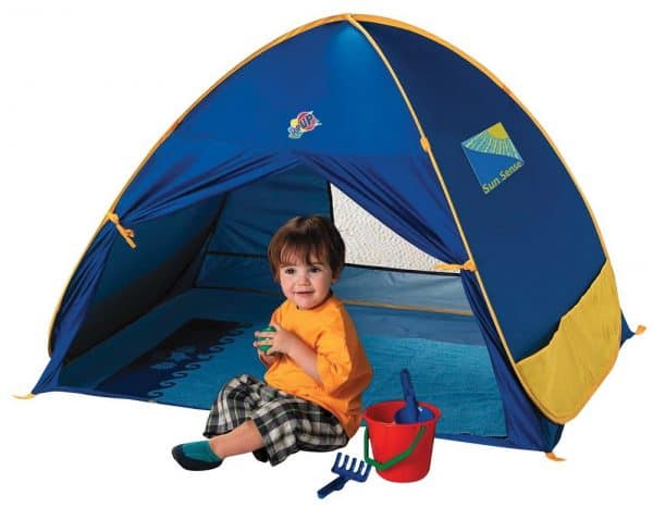 Baby Beach Tent, portable sun shelter, baby beach gear, infant sun shade, infant beach tent