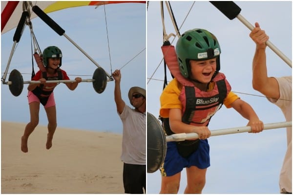 kids hang gliding, children hang gliding lessons, kids can hang glide, kitty hawk kites