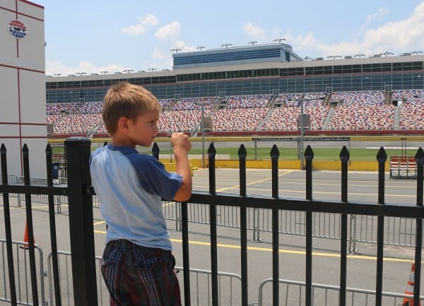 vacations for toddlers, vacations for families with toddlers, charlotte motor speedway tour, charlotte motor speedway with kids