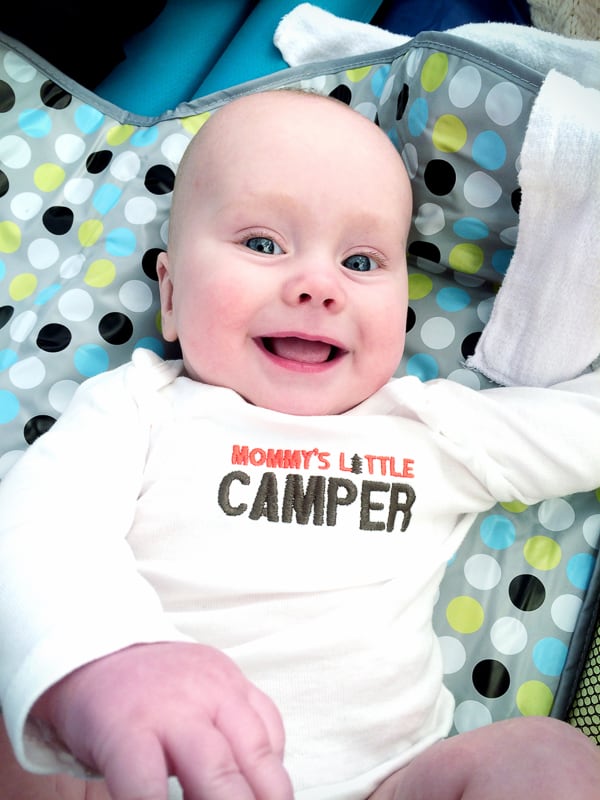 camping with baby, camping with a baby