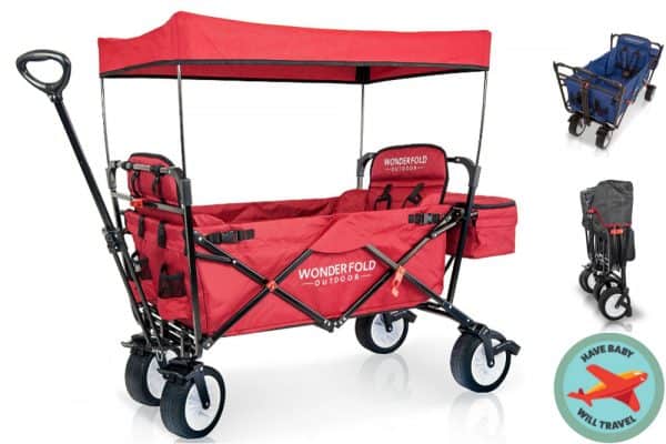 stroller alternative, stroller alternatives, folding wagon, light folding wagon, folding wagon for travel, travel wagon