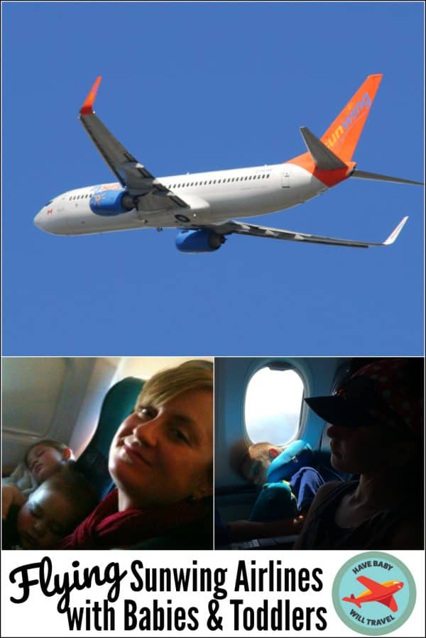 Flying Sunwing Airlines with Babies and Toddlers