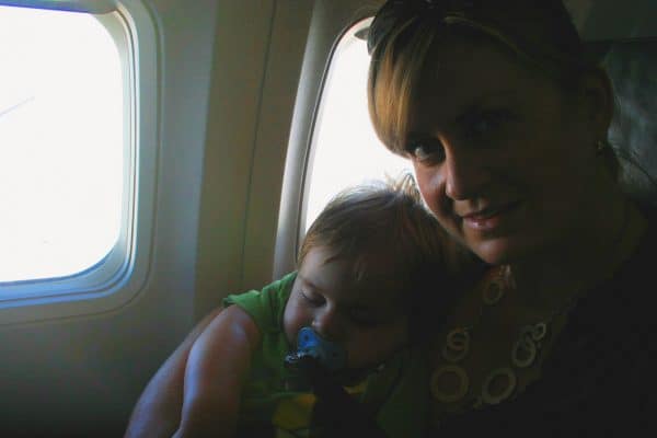 westjet with a baby, westjet with a toddler, flying westjet with a baby