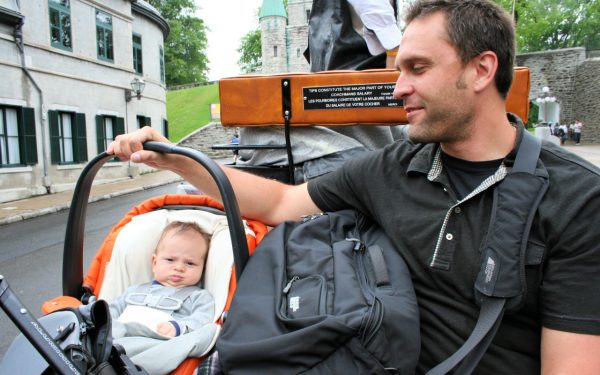 Traveling with a Newborn - Horse Buggy Ride in Quebec City