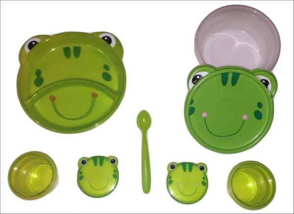 Froggy Travel Dining Set for Baby Yoda